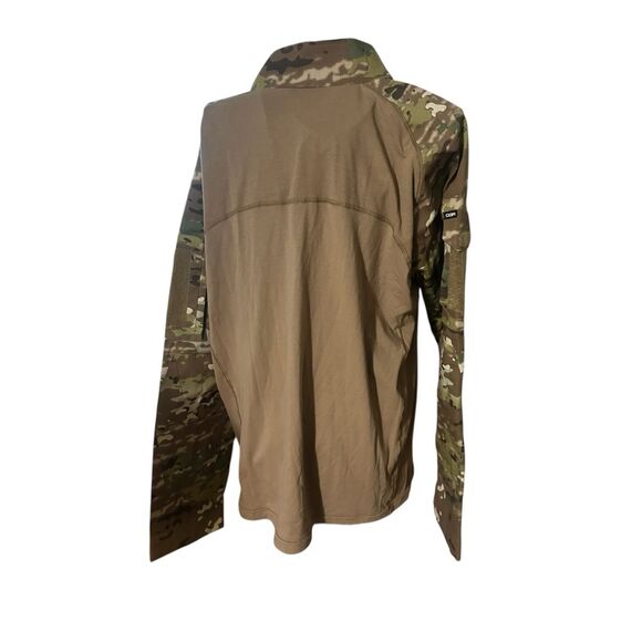 NEW WITH TAGS MEN CQR Assault Long Sleeve Military Camo Top 1/4 Zip Multi Terrai - Picture 5 of 10